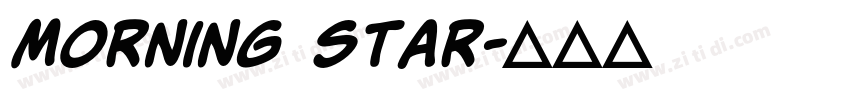 Morning star字体转换